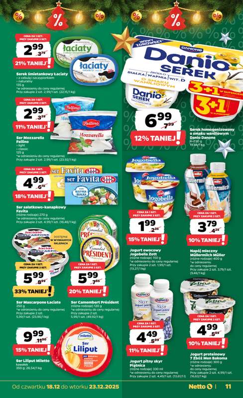 Netto - gazetka promocyjna Gazetka Spożywcza od czwartku 18.12 do wtorku 23.12 - strona 11