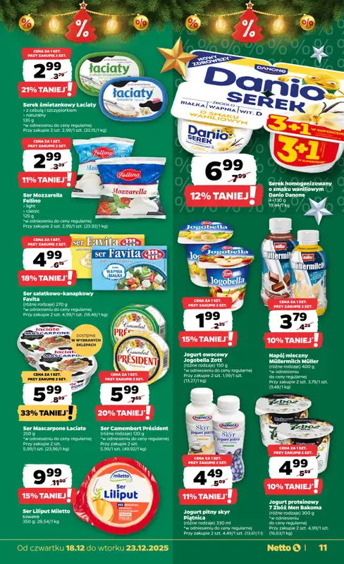 Netto - gazetka promocyjna Gazetka Spożywcza od czwartku 18.12 do wtorku 23.12 - strona 11