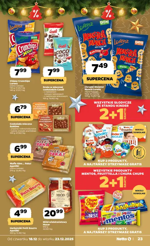 Netto - gazetka promocyjna Gazetka Spożywcza od czwartku 18.12 do wtorku 23.12 - strona 23