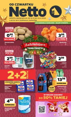 Netto - gazetka promocyjna Gazetka Spożywcza od czwartku 18.12 do wtorku 23.12