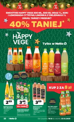 Netto - gazetka promocyjna Gazetka Spożywcza od czwartku 18.12 do wtorku 23.12 - strona 22