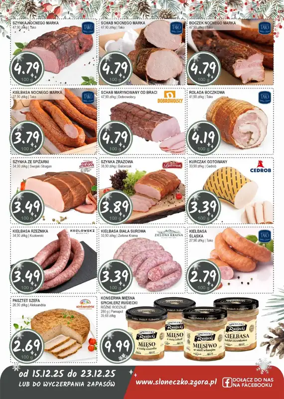 Słoneczko - gazetka promocyjna Gazetka od poniedziałku 15.12 do wtorku 23.12 - strona 3