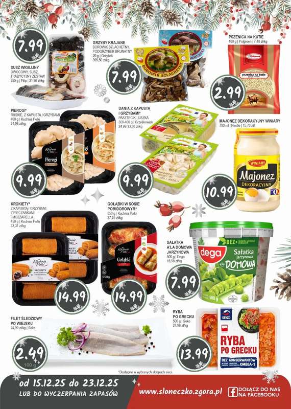 Słoneczko - gazetka promocyjna Gazetka od poniedziałku 15.12 do wtorku 23.12 - strona 2