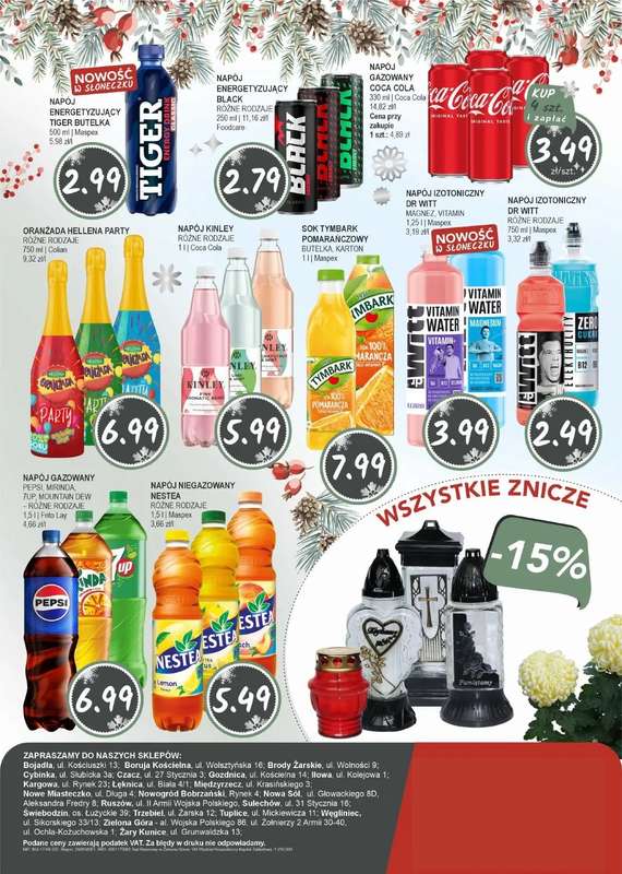 Słoneczko - gazetka promocyjna Gazetka od poniedziałku 15.12 do wtorku 23.12 - strona 16