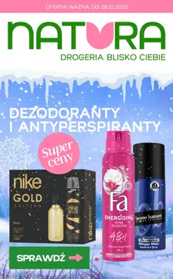 Drogerie Natura - gazetka promocyjna Dezodoranty i antyperspiranty - już od 10,49 zł! od poniedziałku 15.12 do piątku 26.12