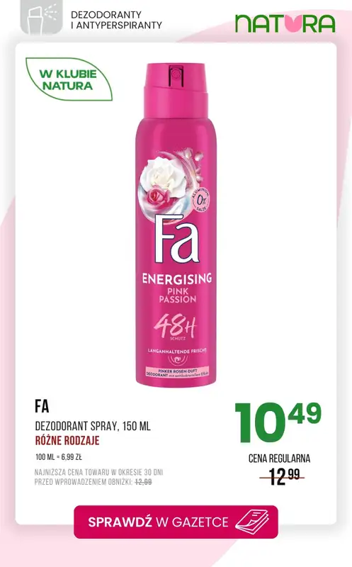 Drogerie Natura - gazetka promocyjna Dezodoranty i antyperspiranty - już od 10,49 zł! od poniedziałku 15.12 do piątku 26.12 - strona 5
