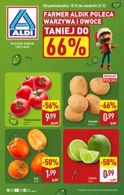 Aldi - gazetka promocyjna Farmer Aldik poleca! od poniedziałku 15.12 do niedzieli 21.12