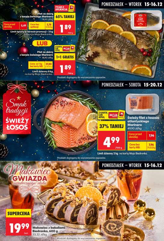 Biedronka - gazetka promocyjna Biedronkowe oszczędności od poniedziałku 15.12 do środy 17.12 - strona 3