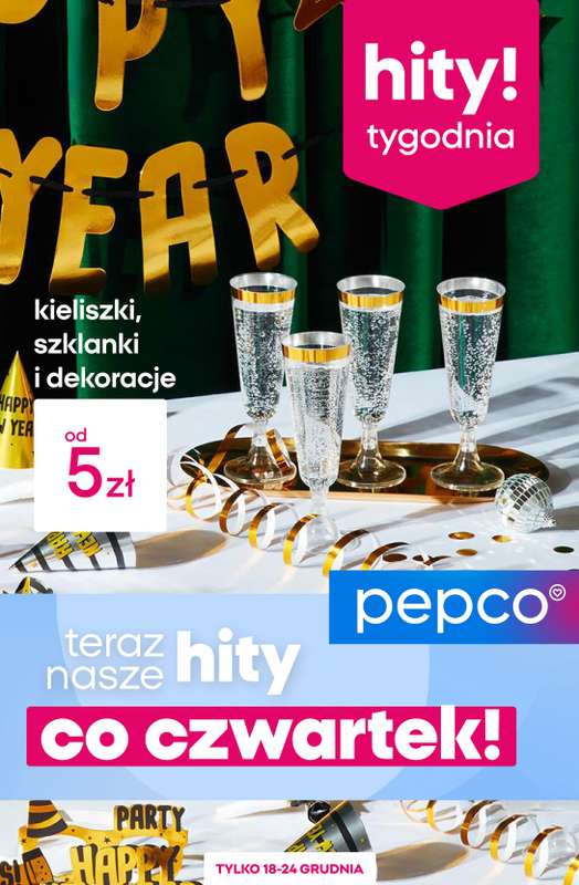 Pepco - gazetka promocyjna Hity tygodnia od czwartku 18.12 do środy 24.12