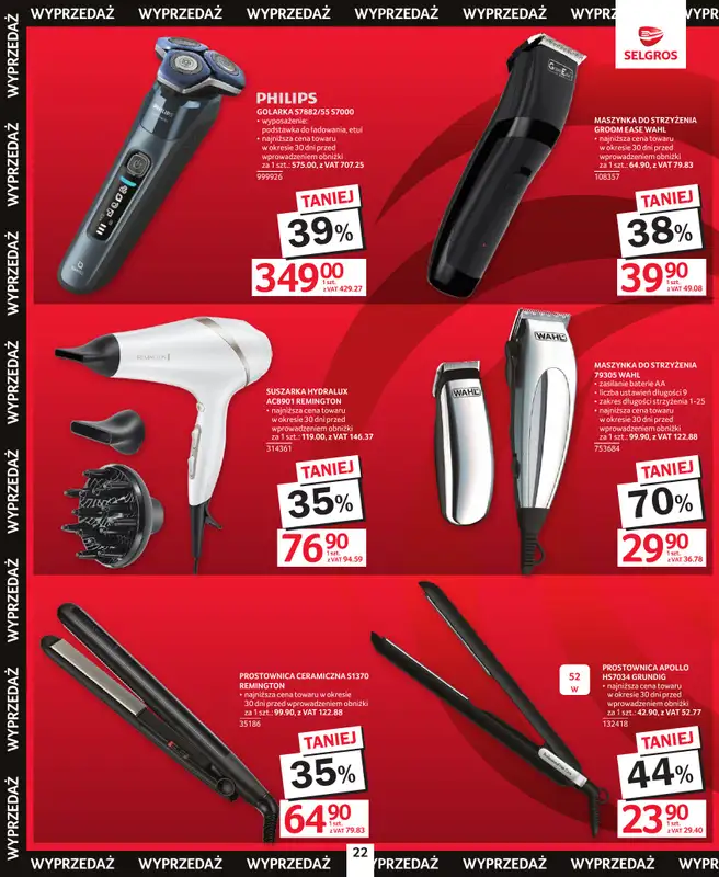 Selgros - gazetka promocyjna Katalog Świąteczna Wyprzedaż od czwartku 18.12 do środy 31.12 - strona 22