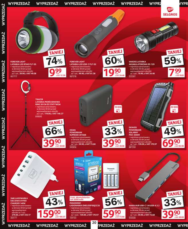 Selgros - gazetka promocyjna Katalog Świąteczna Wyprzedaż od czwartku 18.12 do środy 31.12 - strona 20