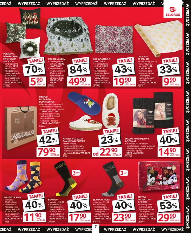 Selgros - gazetka promocyjna Katalog Świąteczna Wyprzedaż od czwartku 18.12 do środy 31.12 - strona 7