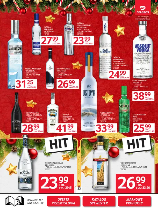 Selgros - gazetka promocyjna Oferta spożywcza od czwartku 18.12 do środy 31.12 - strona 23