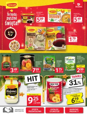 Selgros - gazetka promocyjna Oferta spożywcza od czwartku 18.12 do środy 31.12 - strona 15