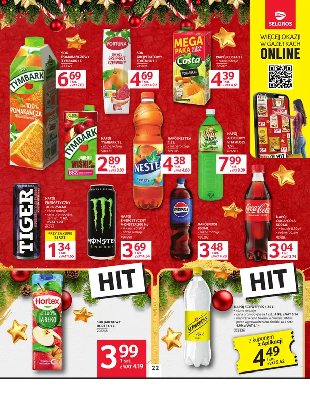 Selgros - gazetka promocyjna Oferta spożywcza od czwartku 18.12 do środy 31.12 - strona 22