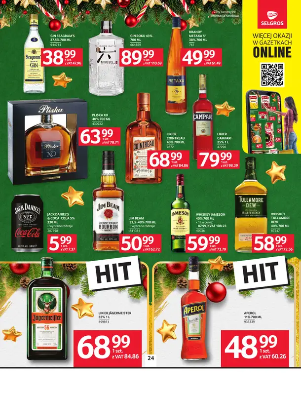 Selgros - gazetka promocyjna Oferta spożywcza od czwartku 18.12 do środy 31.12 - strona 24
