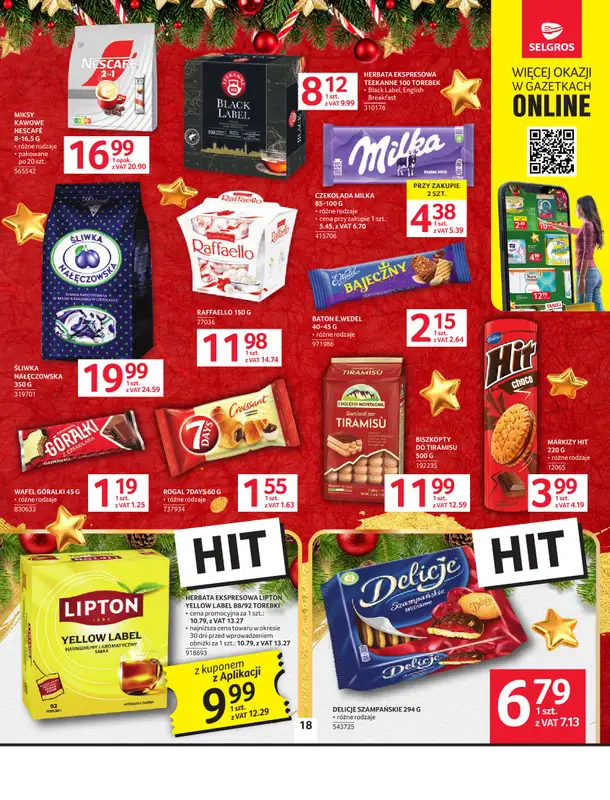 Selgros - gazetka promocyjna Oferta spożywcza od czwartku 18.12 do środy 31.12 - strona 18