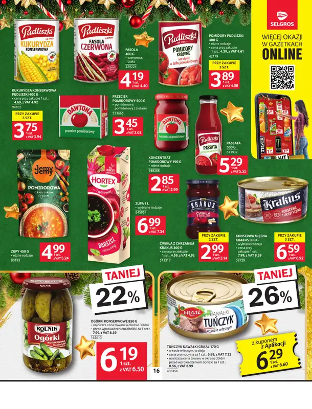 Selgros - gazetka promocyjna Oferta spożywcza od czwartku 18.12 do środy 31.12 - strona 16