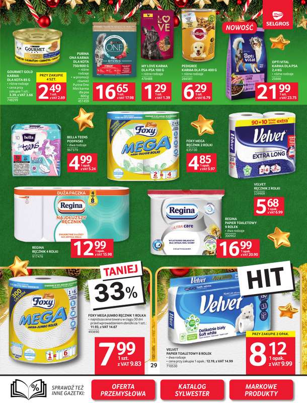 Selgros - gazetka promocyjna Oferta spożywcza od czwartku 18.12 do środy 31.12 - strona 29