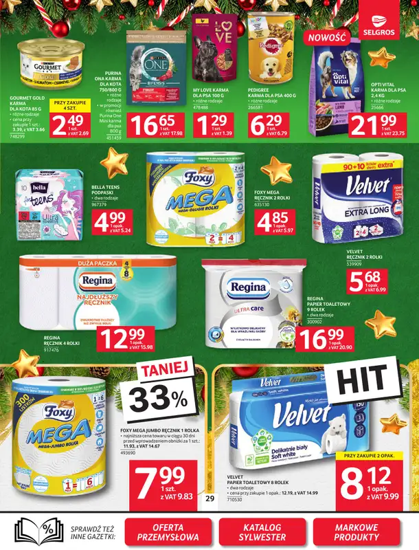 Selgros - gazetka promocyjna Oferta spożywcza od czwartku 18.12 do środy 31.12 - strona 29