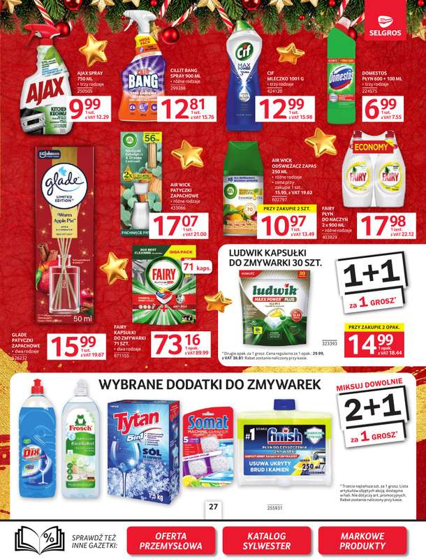 Selgros - gazetka promocyjna Oferta spożywcza od czwartku 18.12 do środy 31.12 - strona 27