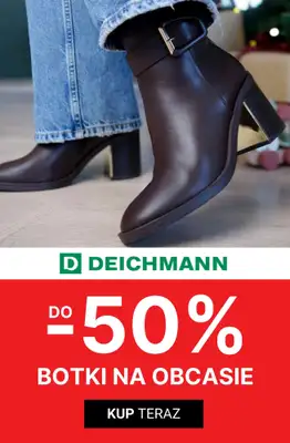 Deichmann - gazetka promocyjna Botki na obcasie do -50% od poniedziałku 15.12 