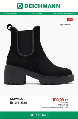 Deichmann - gazetka promocyjna Botki na obcasie do -50% od poniedziałku 15.12  - strona 4