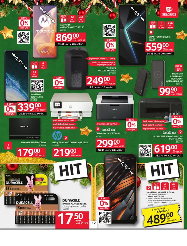 Selgros - gazetka promocyjna Oferta przemysłowa od czwartku 18.12 do środy 31.12 - strona 12