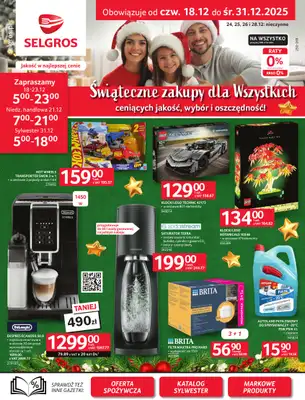 Selgros - gazetka promocyjna Oferta przemysłowa od czwartku 18.12 do środy 31.12
