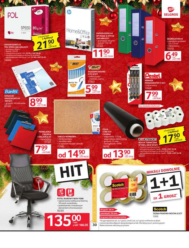 Selgros - gazetka promocyjna Oferta przemysłowa od czwartku 18.12 do środy 31.12 - strona 30