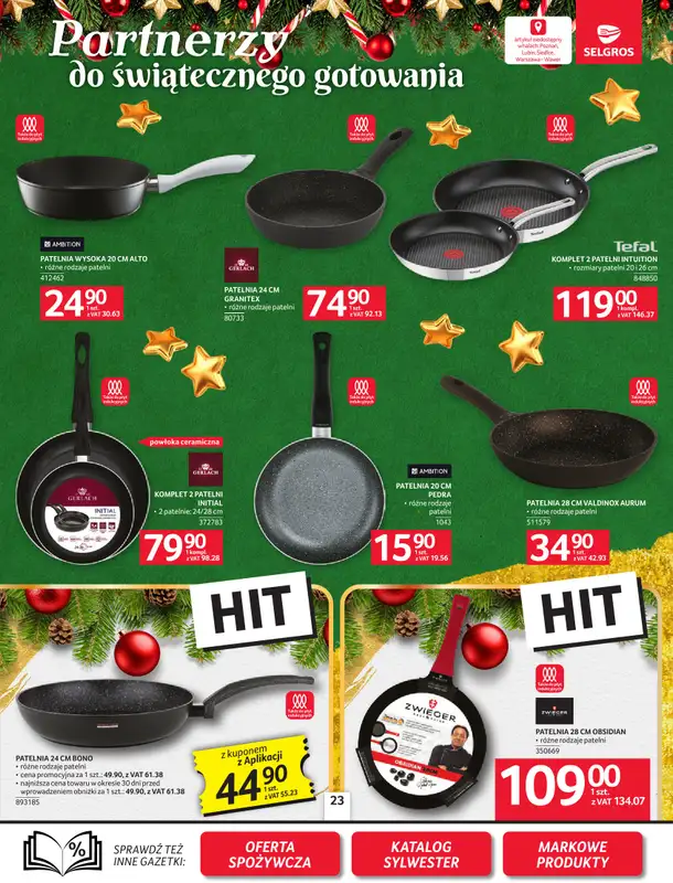 Selgros - gazetka promocyjna Oferta przemysłowa od czwartku 18.12 do środy 31.12 - strona 23