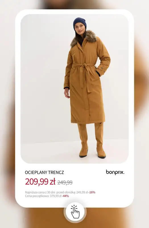 bonprix - gazetka promocyjna Do -50% ZIMOWA WYPRZEDAŻ - czas start! od poniedziałku 15.12 do niedzieli 21.12 - strona 15