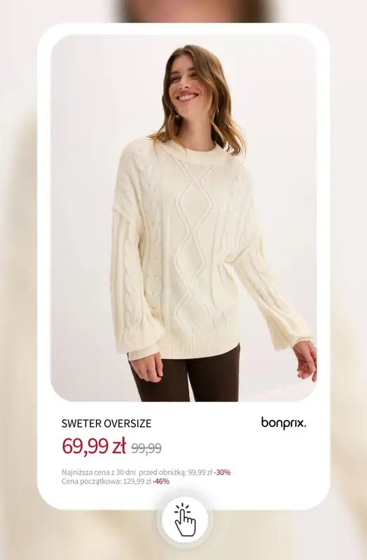 bonprix - gazetka promocyjna Do -50% ZIMOWA WYPRZEDAŻ - czas start! od poniedziałku 15.12 do niedzieli 21.12 - strona 2