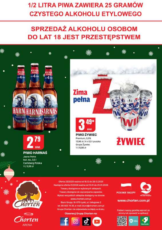 Chorten - gazetka promocyjna Gazetka Dolny Śląsk, Wielkopolska, Zach-pom, Lubuskie Minimarket od czwartku 18.12 do niedzieli 28.12 - strona 4