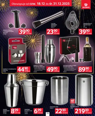 Selgros - gazetka promocyjna Sylwester Pełen Emocji od czwartku 18.12 do środy 31.12 - strona 13