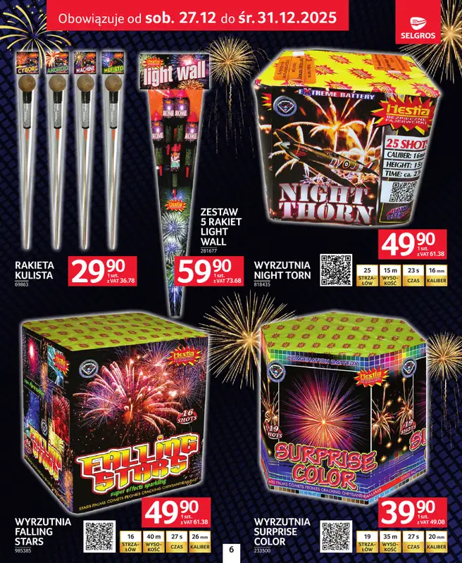 Selgros - gazetka promocyjna Sylwester Pełen Emocji od czwartku 18.12 do środy 31.12 - strona 6