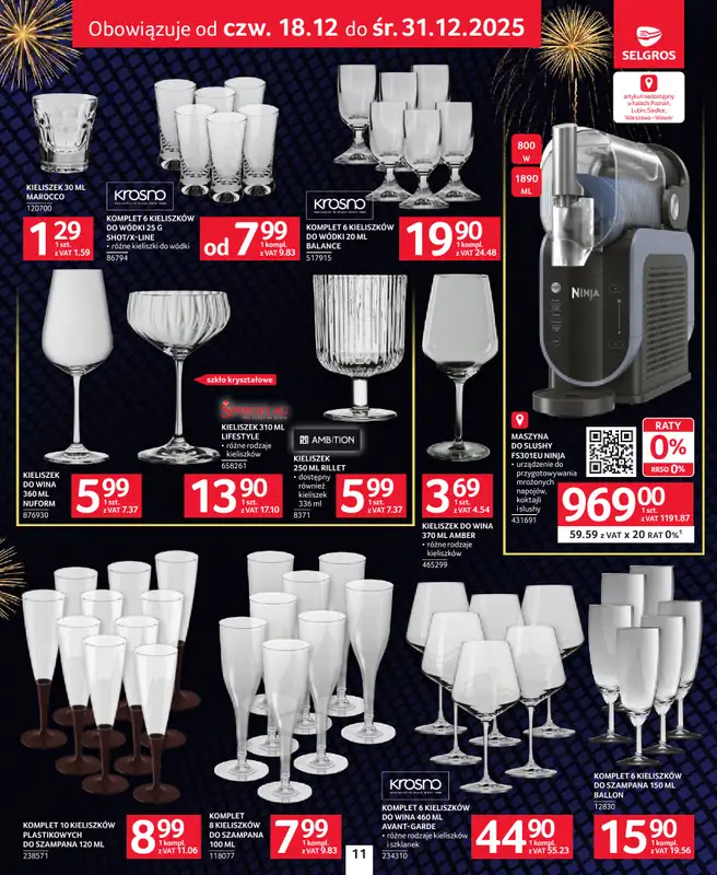 Selgros - gazetka promocyjna Sylwester Pełen Emocji od czwartku 18.12 do środy 31.12 - strona 11