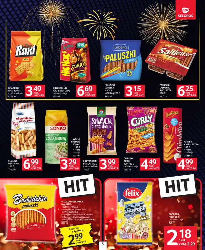 Selgros - gazetka promocyjna Sylwester Pełen Smaku od czwartku 18.12 do środy 31.12 - strona 5