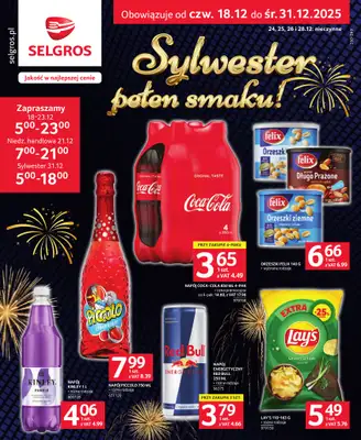 Selgros - gazetka promocyjna Sylwester Pełen Smaku od czwartku 18.12 do środy 31.12