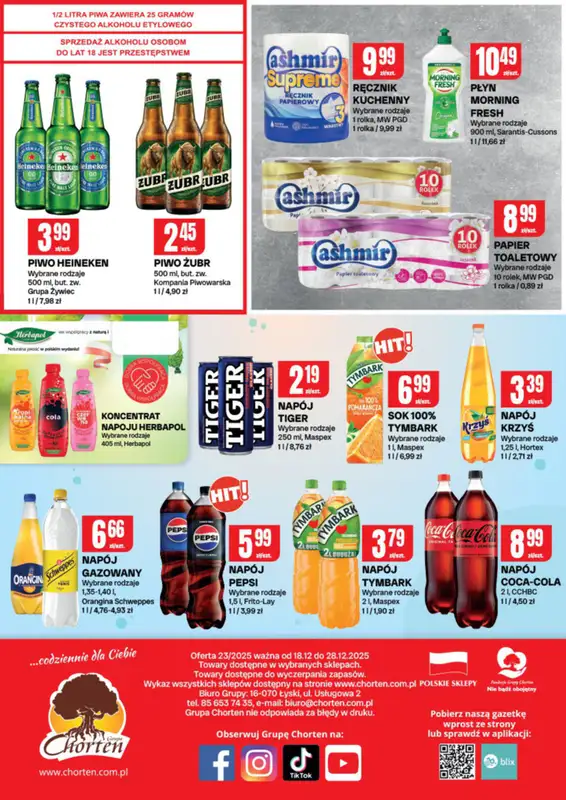 Chorten - gazetka promocyjna Gazetka Małopolska, Śląsk, Podkarpacie, Opolskie Market od czwartku 18.12 do niedzieli 28.12 - strona 4