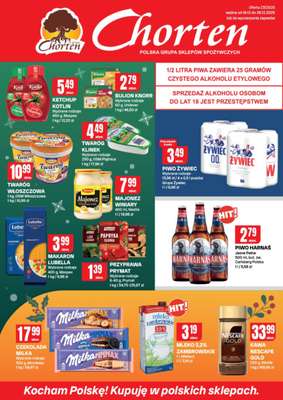 Chorten - gazetka promocyjna Gazetka Małopolska, Śląsk, Podkarpacie, Opolskie Market od czwartku 18.12 do niedzieli 28.12