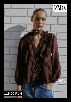 Zara - gazetka promocyjna Stylowe bluzki i koszule damskie od poniedziałku 15.12  - strona 10