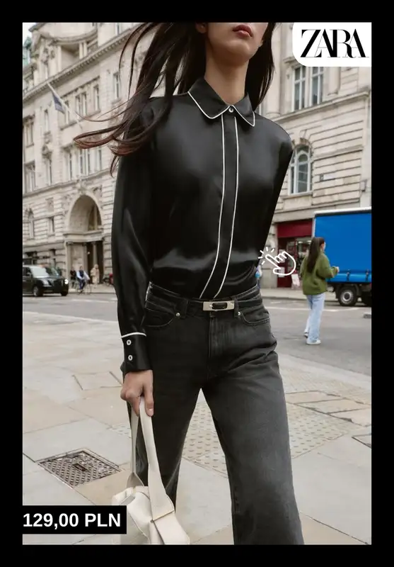 Zara - gazetka promocyjna Stylowe bluzki i koszule damskie od poniedziałku 15.12  - strona 5