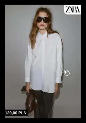 Zara - gazetka promocyjna Stylowe bluzki i koszule damskie od poniedziałku 15.12  - strona 7