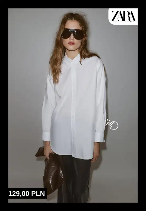 Zara - gazetka promocyjna Stylowe bluzki i koszule damskie od poniedziałku 15.12  - strona 7