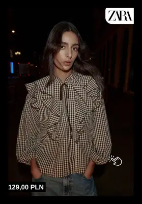 Zara - gazetka promocyjna Stylowe bluzki i koszule damskie od poniedziałku 15.12  - strona 6