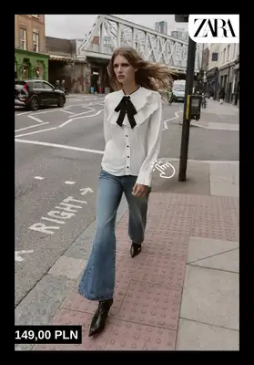 Zara - gazetka promocyjna Stylowe bluzki i koszule damskie od poniedziałku 15.12  - strona 4