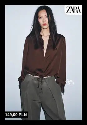 Zara - gazetka promocyjna Stylowe bluzki i koszule damskie od poniedziałku 15.12  - strona 8
