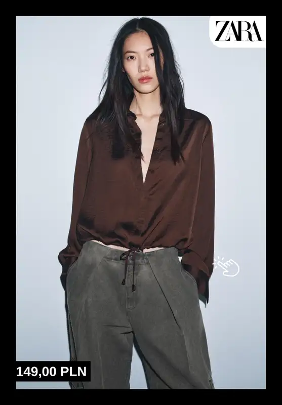 Zara - gazetka promocyjna Stylowe bluzki i koszule damskie od poniedziałku 15.12  - strona 8