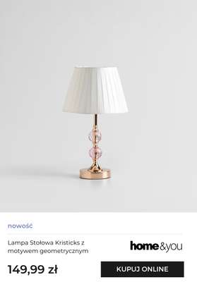 Lampa Stołowa Kristicks z motywem geometrycznym